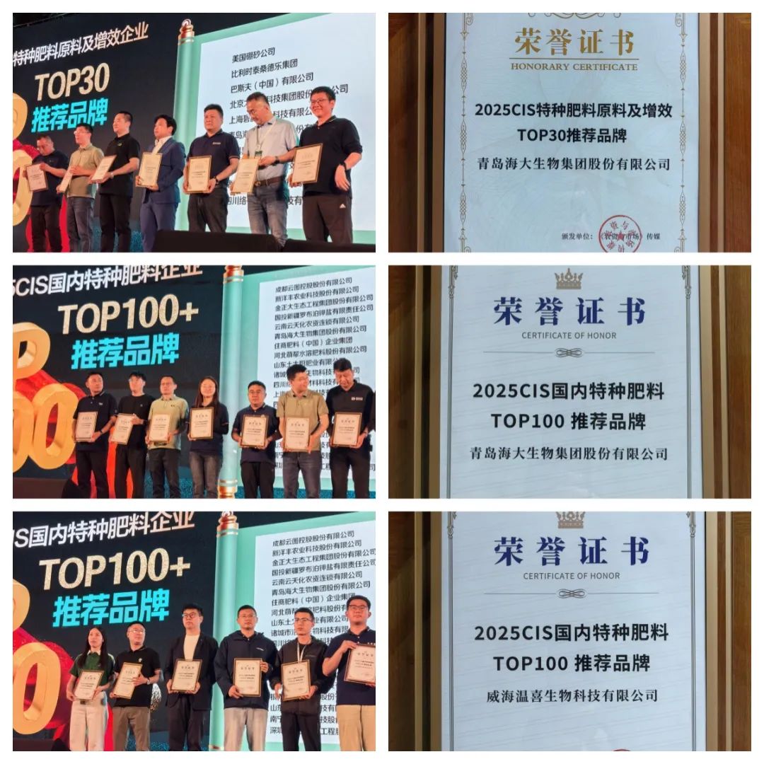 助力国际特肥行业发展，开云在线手机入口集团荣获三项大奖